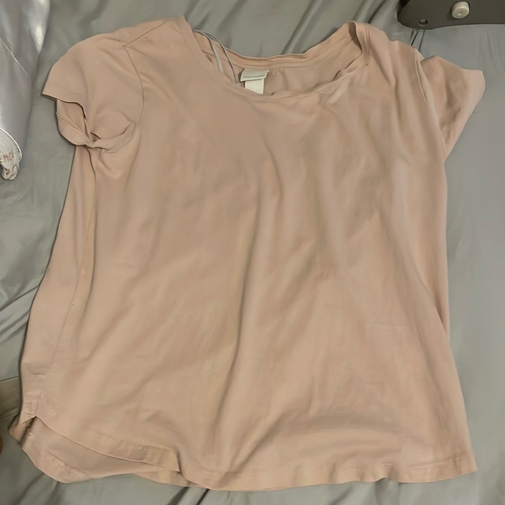 H&M BABY PINK BASIC TEE